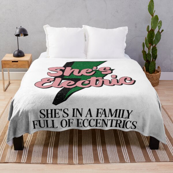 Item preview, Ella es Electric Album Oasis Band Vintage "She's In A Family Full Of Eccentrics" designed and sold by noahbrad.