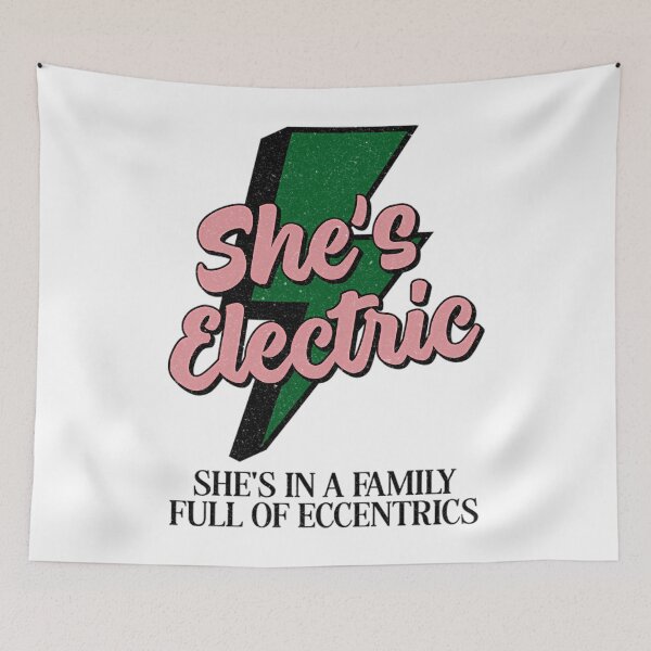 Item preview, She's Electric Album Oasis Band Vintage "She's In A Family Full Of Eccentrics" designed and sold by noahbrad.