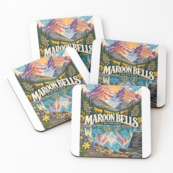 Item preview, Maroon Bells Colorado Aspen Mountains Maroon Lake and Elk Range designed and sold by Aryabek.