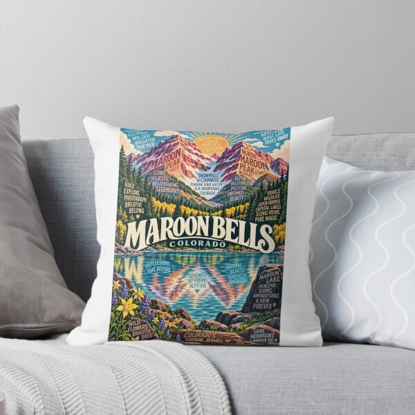 Item preview, Maroon Bells Colorado Aspen Mountains Maroon Lake and Elk Range designed and sold by Aryabek.