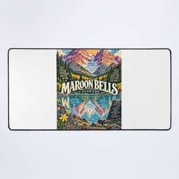 Item preview, Maroon Bells Colorado Aspen Mountains Maroon Lake and Elk Range designed and sold by Aryabek.