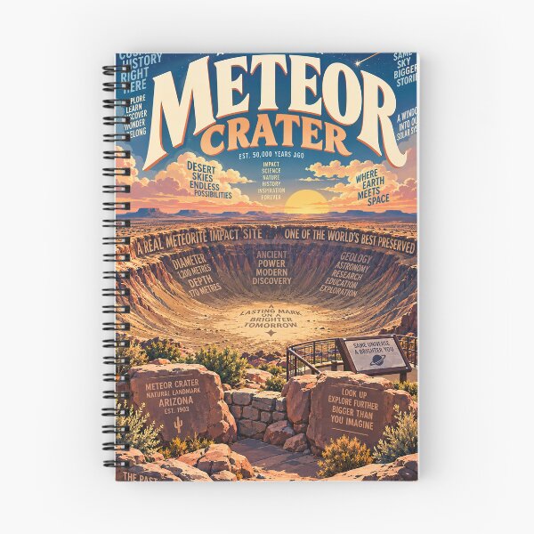 Item preview, Meteor Crater Arizona Barringer Crater Desert Landmark near Winslow designed and sold by Aryabek.