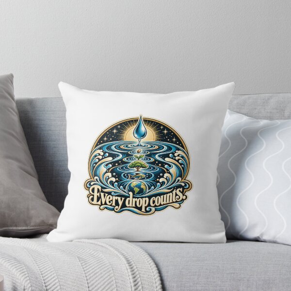 Item preview, Every drop counts — Water & Life designed and sold by DesignArtEmpire.