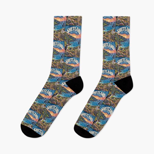 Item preview, Shetland Islands Scotland Northern Isles Cliffs Puffins and Atlantic Coast designed and sold by Aryabek.