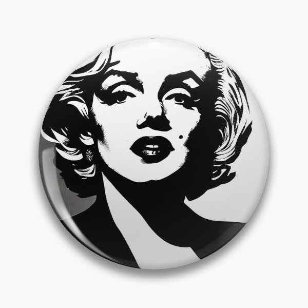 Item preview, Marilyn Monroe Portrait in Dark Ink Style Artwork designed and sold by Horse Rider.