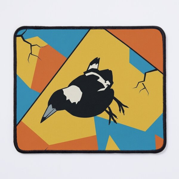 Item preview, Geometric Magpie Abstract Art – Modern Colorful Bird Design designed and sold by EllDAV777.