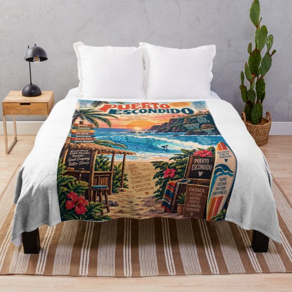 Item preview, Puerto Escondido, México; Playa Zicatela, Oaxaca; Costa de Surf y Océano Pacífico. designed and sold by Aryabek.