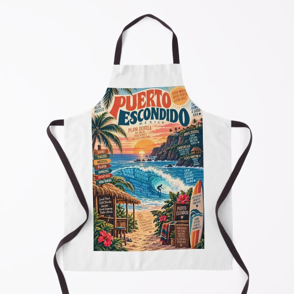 Item preview, Puerto Escondido Mexico Playa Zicatela Oaxaca Surf Coast and Pacific Ocean designed and sold by Aryabek.