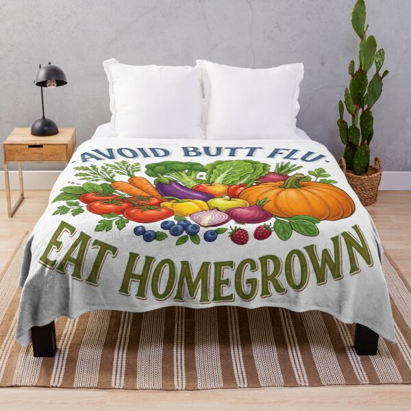 Item preview, Avoid Butt Flu Eat Homegrown designed and sold by The She Shed.