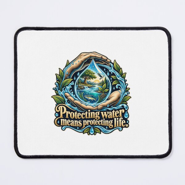 Item preview, Protecting water means protecting life — Water & Life designed and sold by DesignArtEmpire.