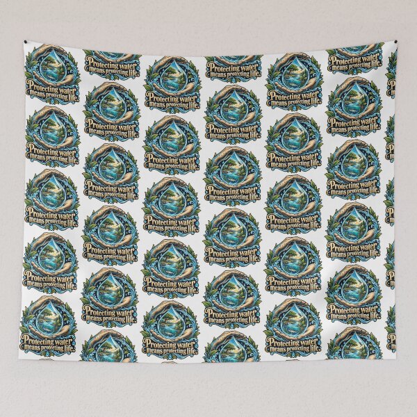 Item preview, Protecting water means protecting life — Water & Life designed and sold by DesignArtEmpire.