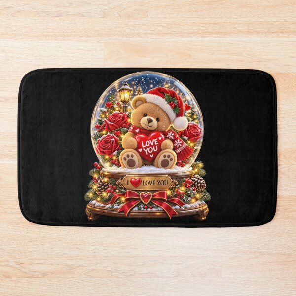 Item preview, I ❤️ LOVE YOU — CHRISTMAS TEDDY BEAR designed and sold by signshirtz.