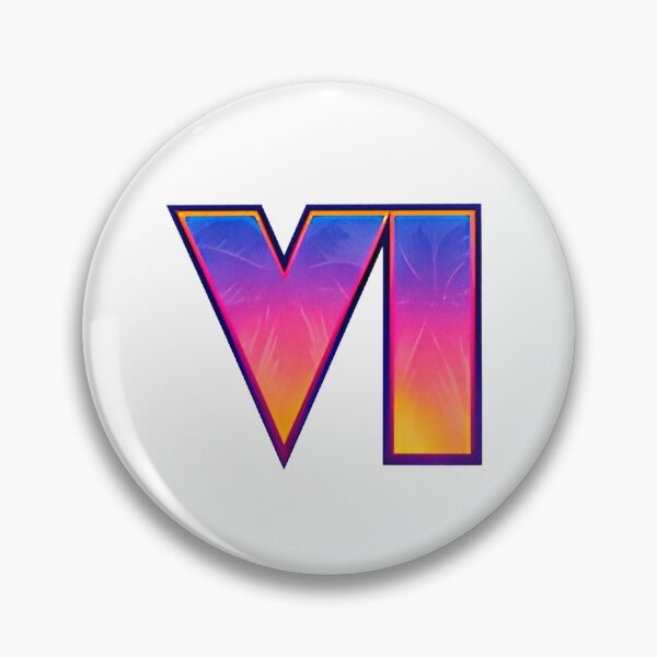 Item preview, GTA VI Vice City Neon Sunset Gaming Logo designed and sold by Ansitalo.