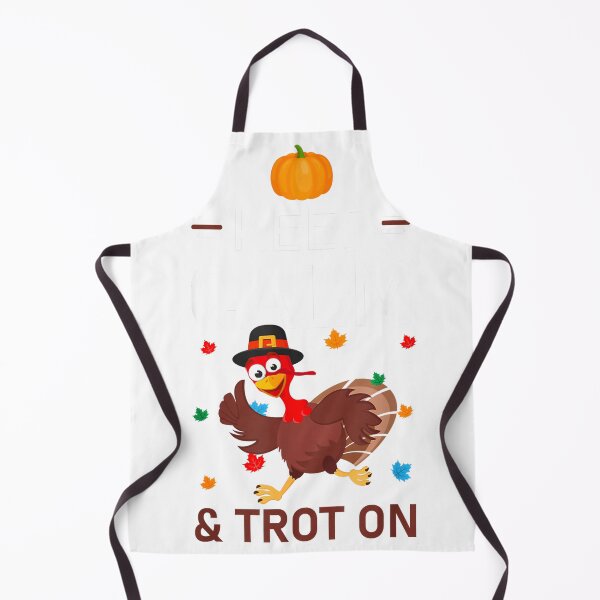 Aperçu de l'œuvre T-shirt « Keep Calm & Trot On » pour la course de 5 km de Thanksgiving ou la course de la dinde créée et vendue par fine line.