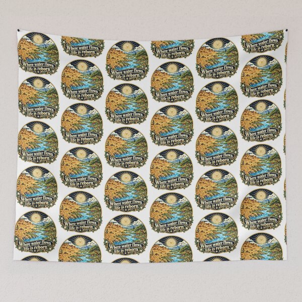 Item preview, Where water flows, life is reborn — Water & Life designed and sold by DesignArtEmpire.