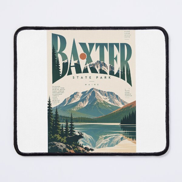 Item preview, Baxter State Park Maine Mount Katahdin Wilderness designed and sold by Aryabek.