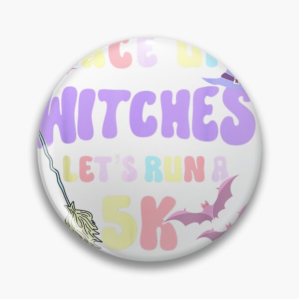 Item preview, Lace Up Witches Let's Run A 5K Retro Goth Halloween Witch T-Shirt designed and sold by teluguredbubble.