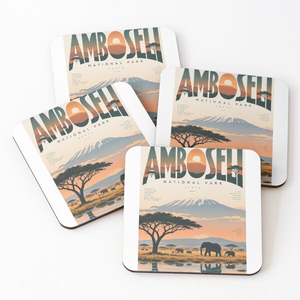 Item preview, Amboseli National Park Kenya Elephants Beneath Kilimanjaro designed and sold by Aryabek.
