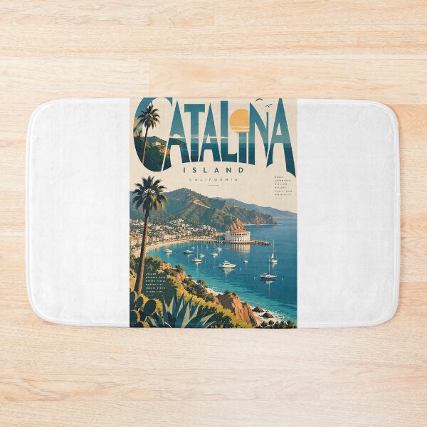 Item preview, Catalina Island California Avalon Harbor Coastal Panorama designed and sold by Aryabek.