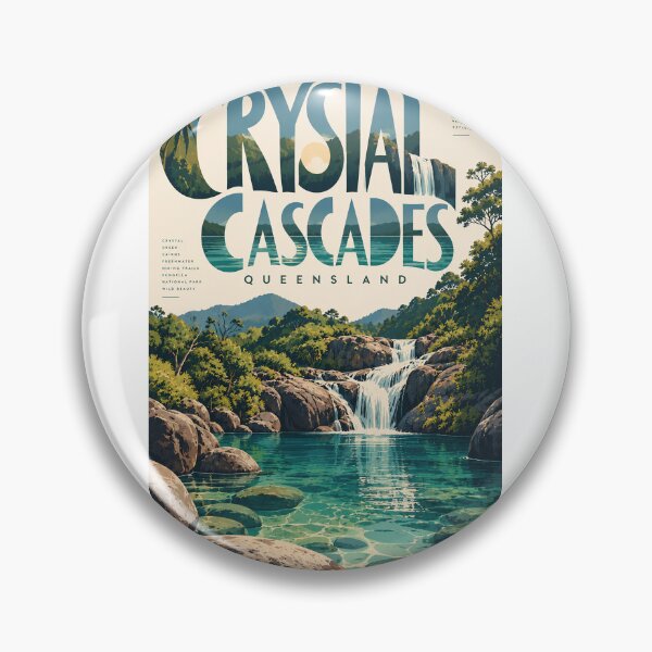 Item preview, Crystal Cascades Queensland Tropical Waterfalls and Rainforest Pools designed and sold by Aryabek.