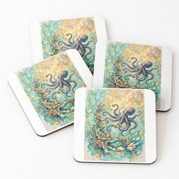 Item preview, Octopus Underwater Bookseller designed and sold by PictoVibe.