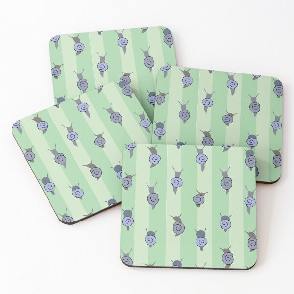 Item preview, Blue snail striped pattern designed and sold by fluffyfamcraft.