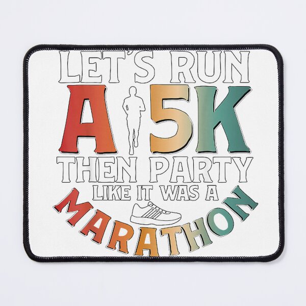Item preview, Lets Run A 5k Then Party for Runner Running T-Shirt designed and sold by PrintWaveMagic.