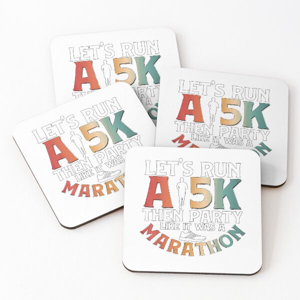 Item preview, Lets Run A 5k Then Party for Runner Running T-Shirt designed and sold by PrintWaveMagic.