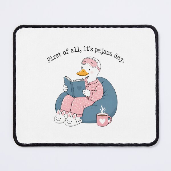 Item preview, pajama day duck coffee book lover designed and sold by hugoinkcoast.