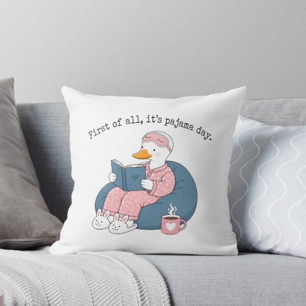 Item preview, pajama day duck coffee book lover designed and sold by hugoinkcoast.