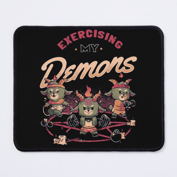 Item preview, Exercising My Demons Funny Fitness Cute Art designed and sold by AdelleEmm53.
