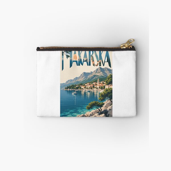 Item preview, Makarska Croatia Adriatic Waterfront Beneath Biokovo designed and sold by Aryabek.