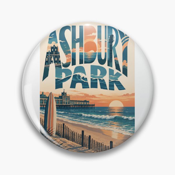 Item preview, Asbury Park New Jersey Boardwalk Pier and Atlantic Sunset designed and sold by Aryabek.