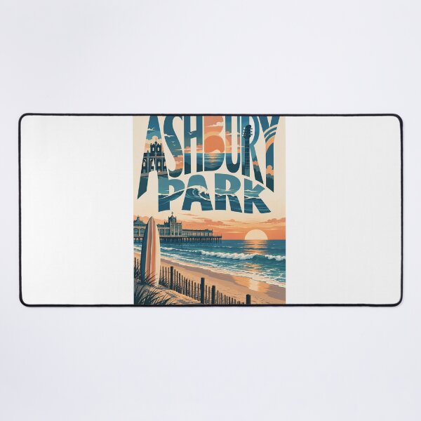 Item preview, Asbury Park New Jersey Boardwalk Pier and Atlantic Sunset designed and sold by Aryabek.