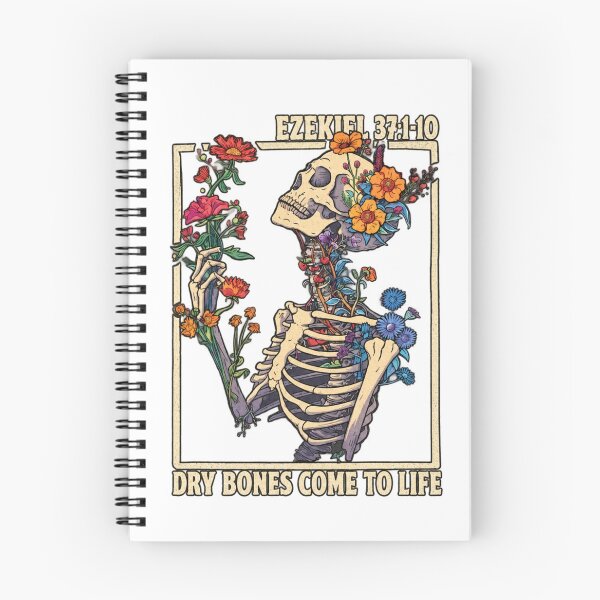 Item preview, Ezekiel 37 Dry Bones Come to Life Floral Skeleton designed and sold by Ansitalo.