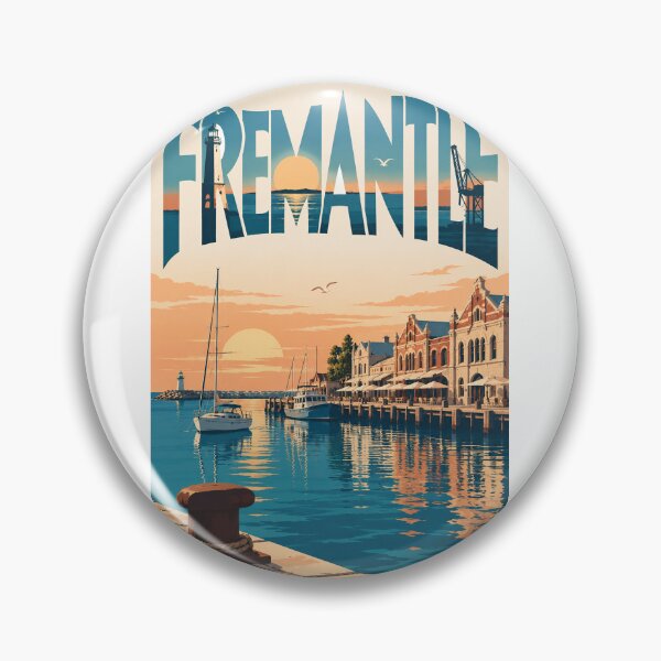 Artikelvorschau, Historischer Hafen von Fremantle, Westaustralien, bei Sonnenuntergang entworfen und verkauft von Aryabek.