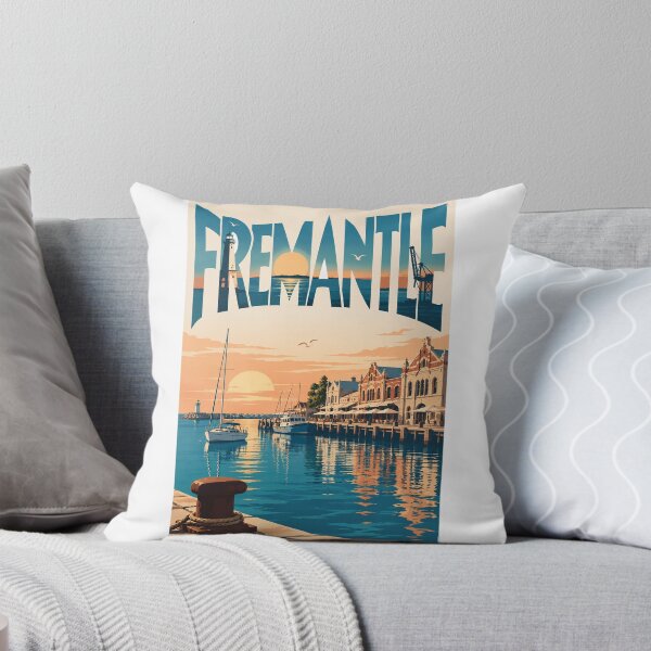 Artikelvorschau, Historischer Hafen von Fremantle, Westaustralien, bei Sonnenuntergang entworfen und verkauft von Aryabek.