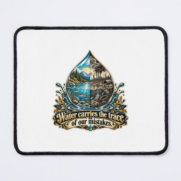 Item preview, Water carries the trace of our mistakes — Water & Life designed and sold by DesignArtEmpire.
