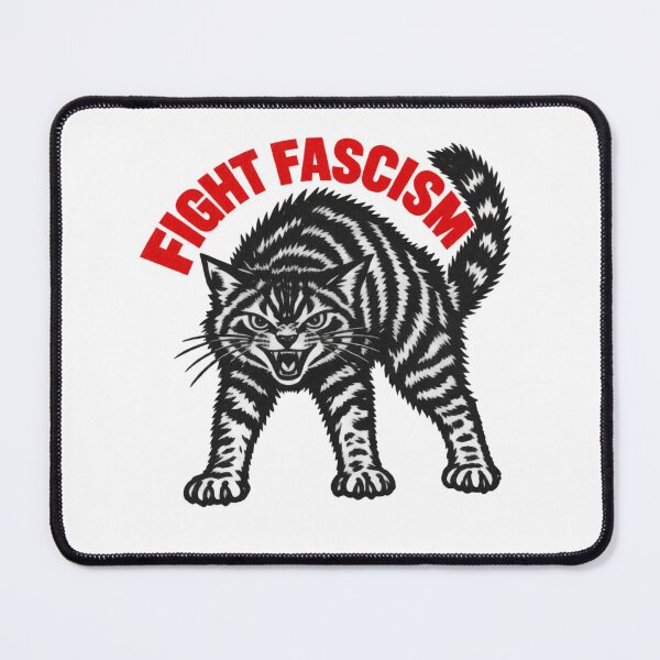 Item preview, Angry Cat Fight Fascism Political Activist designed and sold by Ansitalo.