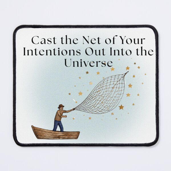 Item preview, Cast Your Net of Intentions Out Into the Universe designed and sold by TalkingToSpirit.