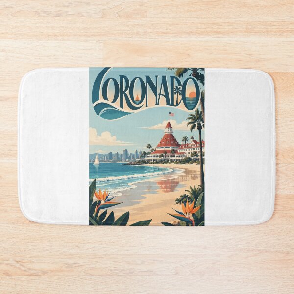 Item preview, Coronado California Hotel del Coronado Beach and San Diego Skyline designed and sold by Aryabek.