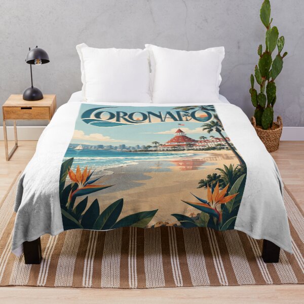 Item preview, Coronado California Hotel del Coronado Beach and San Diego Skyline designed and sold by Aryabek.