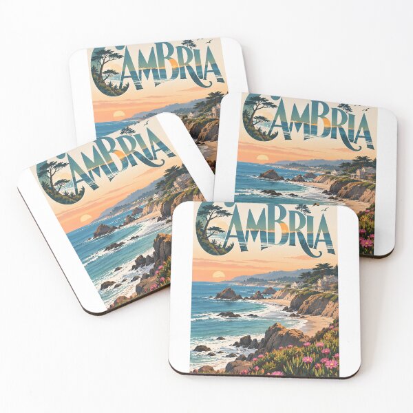 Item preview, Cambria California Central Coast Cliffs and Pacific Sunset designed and sold by Aryabek.