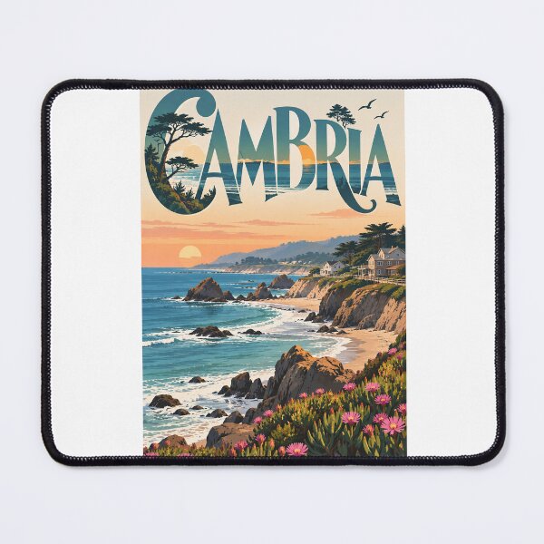 Item preview, Cambria California Central Coast Cliffs and Pacific Sunset designed and sold by Aryabek.