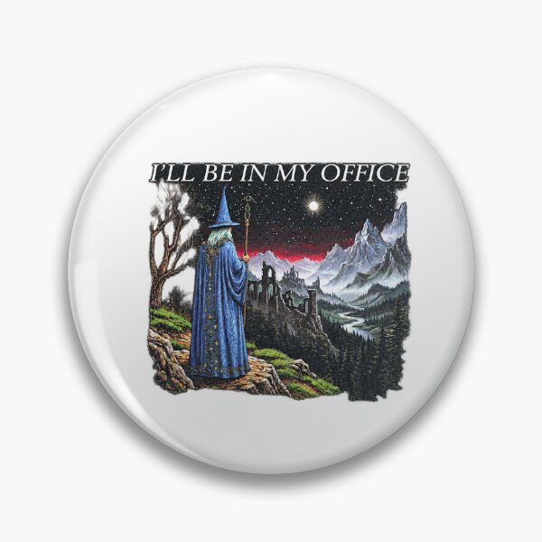 Item preview, I'll Be in My Office Vintage Fantasy Wizard designed and sold by Ansitalo.