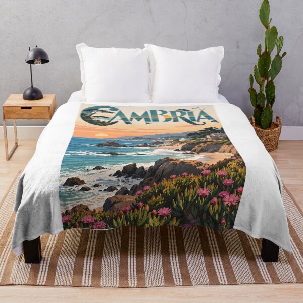 Item preview, Cambria California Central Coast Cliffs and Pacific Sunset designed and sold by Aryabek.