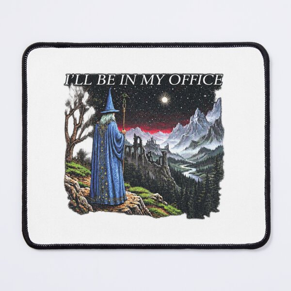 Item preview, I'll Be in My Office Vintage Fantasy Wizard designed and sold by Ansitalo.