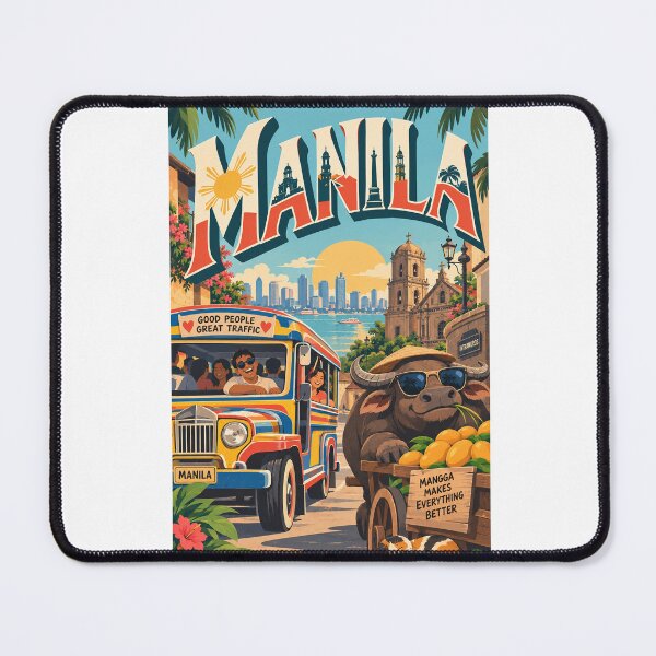 Artikelvorschau, Manila, Philippinen: Jeepney-Szene in Intramuros und Carabao City entworfen und verkauft von Aryabek.