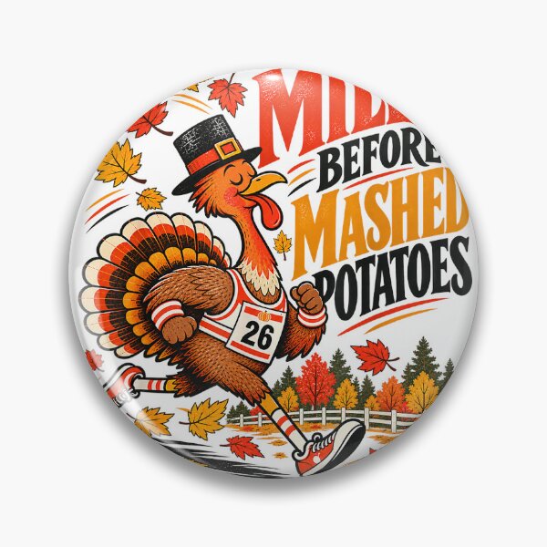 Artikelvorschau, Funny Thanksgiving Turkey Trot Miles Before Mashed Potatoes T-Shirt entworfen und verkauft von eBoy31.