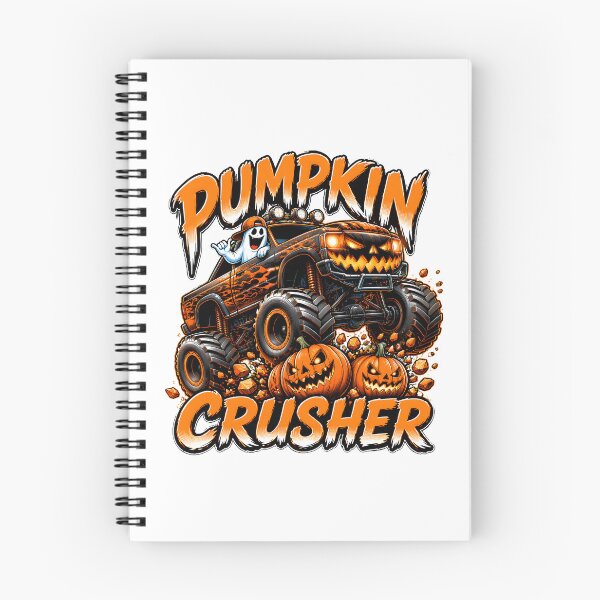 Item preview, pumpkin crusher monster truck halloween designed and sold by hugoinkcoast.